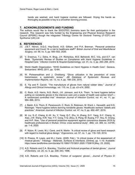 Efficiency of Donning and Doffing Medical Examination Gloves | PDF