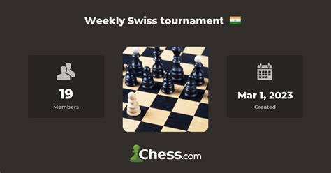 Weekly Swiss tournament - Chess Club - Chess.com