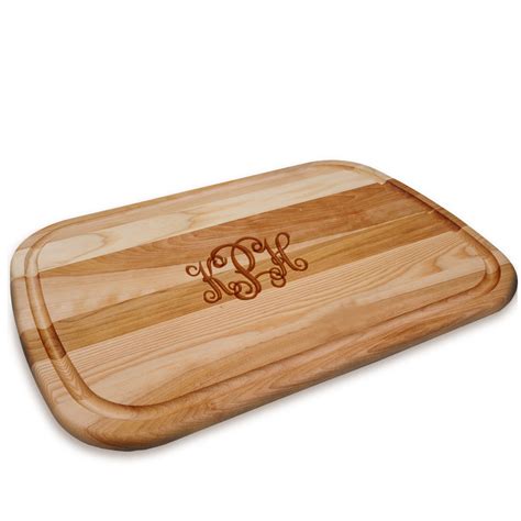 Monogram Large Wooden Artisan Cutting Board – Davis Designs