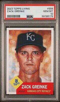 2023 Topps Living Set 659 ZACK GREINKE Kansas City Royals GEM MINT