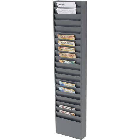 Medical Chart Hanging Wall File Holder, 20 Pockets, Gray 707022325363 | eBay