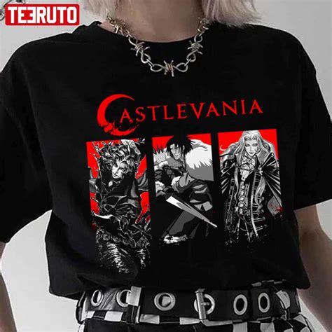 Dracula Trevor Belmont Alucard Castlevania Anime Unisex T Shirt Teeruto