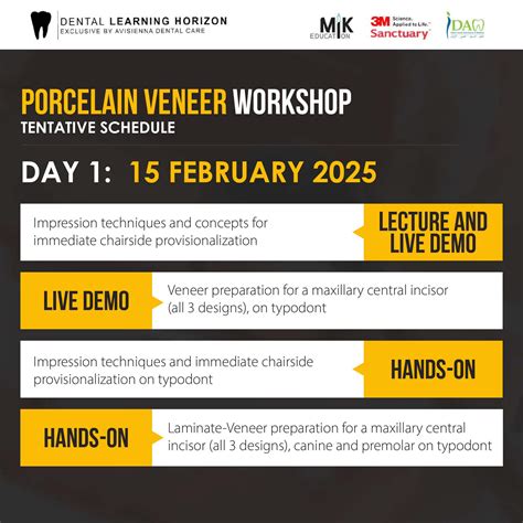 Porcelain Veneer Workshop 2025 - Dental Learning Horizon