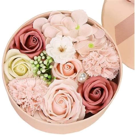 Trust Bouquet De Fleurs De Savon Avec Bo Te D Emballage Rose Parfum E