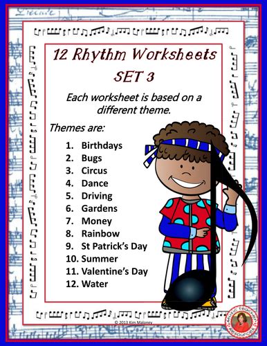 Rhythm Worksheets Set 3 | Teaching Resources