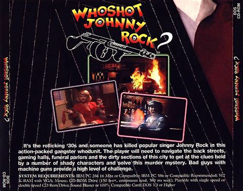 Who Shot Johnny Rock? (1994) 3DO box cover art - MobyGames