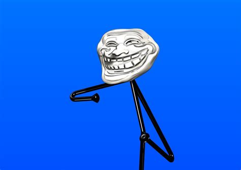 TROLLFACE MEME WITH BODY 3D model 3D printable | CGTrader