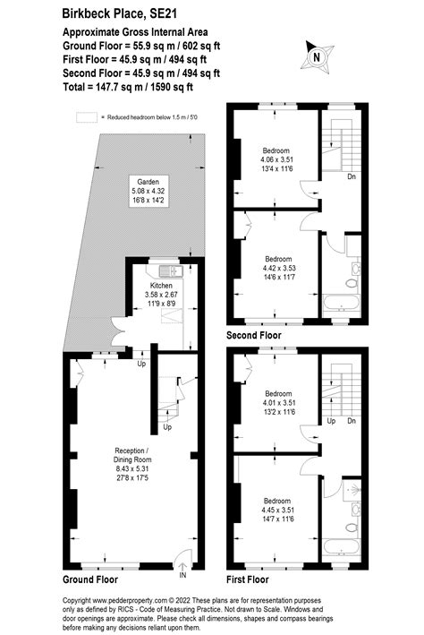 Birkbeck Place, Dulwich, London SE21, 4 bedroom terraced house for sale