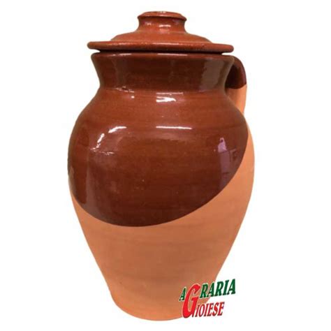 Pignata In Terracotta Con Manici Cm X H