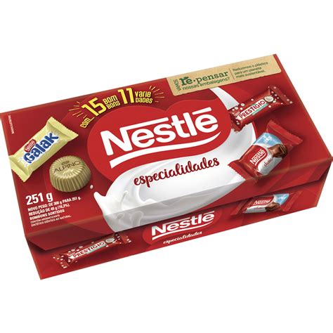 Quantos Bombons Vem Na Caixa Da Nestle - Caixa de Bombom Nestlé Especialidades 251g - Destro