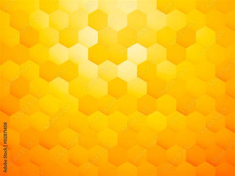 Yellow Hexagon Abstract Background Stock Vector Adobe Stock