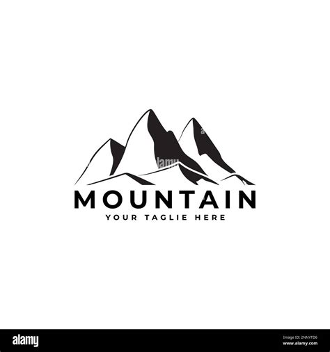 Mountain Logo Design Vector Illustration Stock Vector Image Art Alamy