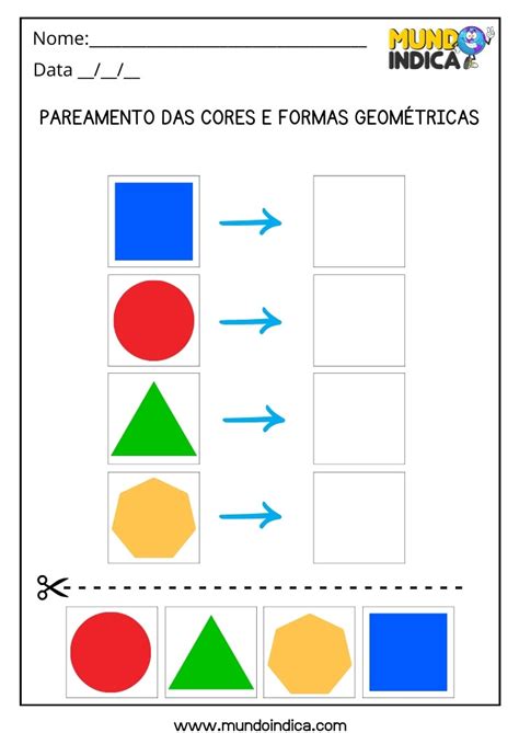 Atividades Cores E Formas Geom Tricas Para Educa O Infantil