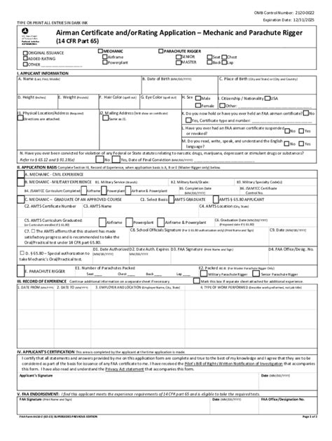 2023 Form FAA 8610 2Fill Online Printable Fillable Blank PdfFiller