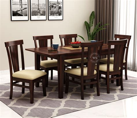 buy franco extendable  seater dining set walnut finish
