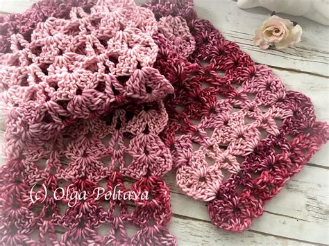 Ravelry Bulky Lace Scarf Pattern By Olga Poltava