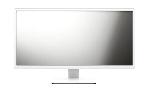 white computer monitor   white screen premium ai generated psd