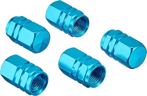 Amazon Godeson Light Blue Aluminum Tire Valve Stem Cap With Hexgon