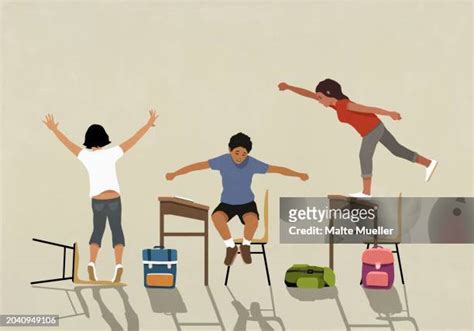 Classroom Chaos High Res Illustrations Getty Images