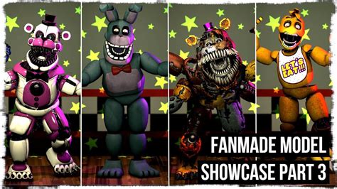 Fnafsfm Fanmade Model Showcase Part 3 Youtube