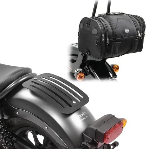 Set Rear Luggage Rack Tail Bag Roll Bag For Honda Rebel Cmx