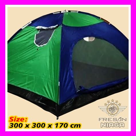 Jual Tenda Camping Dome Besar Jumbo Gunung Kemah Kapasitas 10 12