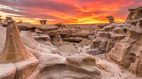 Alien Throne Rock Formation Just After Sunset Bisti De Na Zin