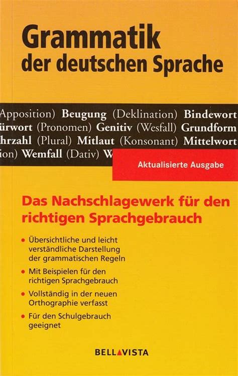 Grammatik Der Deutschen Sprache ZVAB