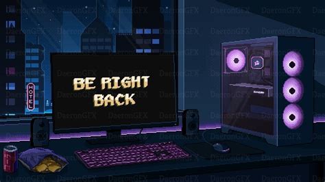 Cyberpunk Overlay Backgrounds For Twitch Stream X Animated Pixel Art