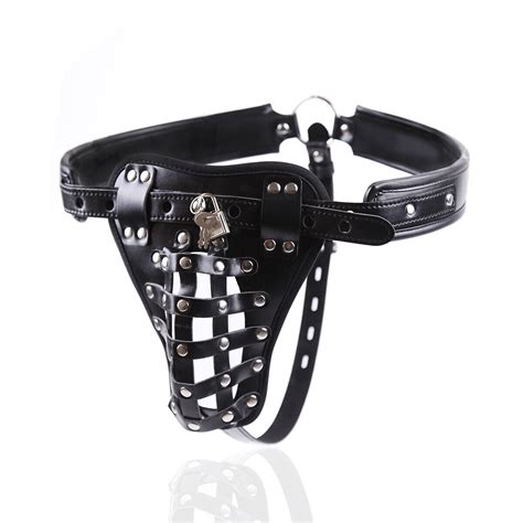 Pu Leather Chastity Belt Pants Underwear Harness Thongs Panties Bondage Bdsm Ebay