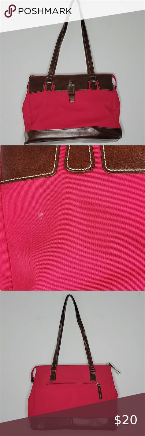 Etienne Aigner Bag Hot Pink Bag Pink Shoulder Bag Pink Bag