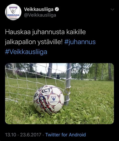 Ville Suutarinen on Twitter Kun tajuat että Veikkausliigalta ei tule