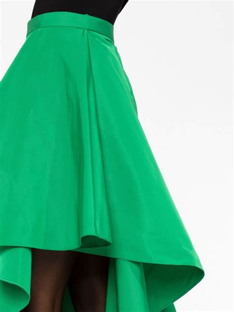 Alexander Mcqueen Asymmetric Flared Midi Skirt Farfetch