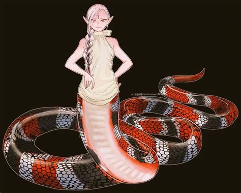 braided ponytail lamia (dungeon meshi) :: Lamia :: Lamia (Monster Girl