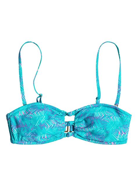 Dreaminflorida Knotted Bandeau Bikini Top Erjx Roxy