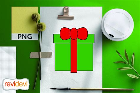 Christmas Green Gift Box Graphic by Revidevi · Creative Fabrica