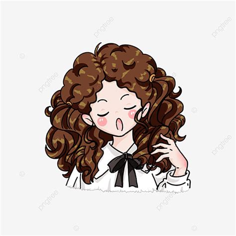 Curly Girl Png Vector Psd And Clipart With Transparent Off