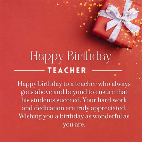 170 Heart Touching Birthday Wishes For Teacher