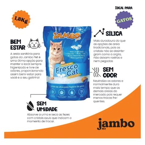 Areia Higi Nica Cristais De Silica Fresco Cat Jambo Kg O Seu Pet