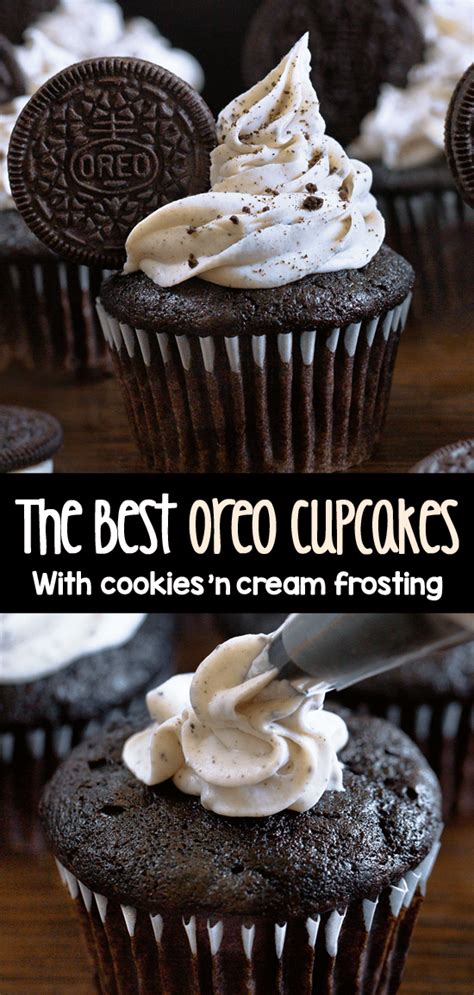 Oreo Cupcakes With Cookies And Cream Frosting