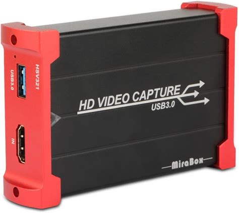 Mirabox USB3.0 HDMI Game Capture Card 1080P60FPS,Portable HD Video ...
