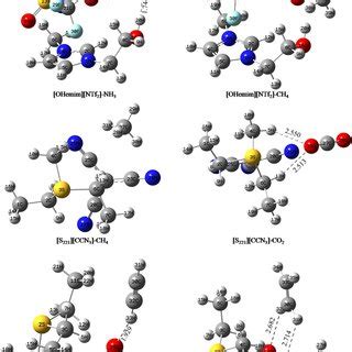 Optimized Geometries Of Il Gas Structures At The B Lyp G