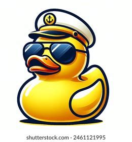 Yellow Rubber Duck Vector Sunglasses Ship AI-generated image 2461121995 ...