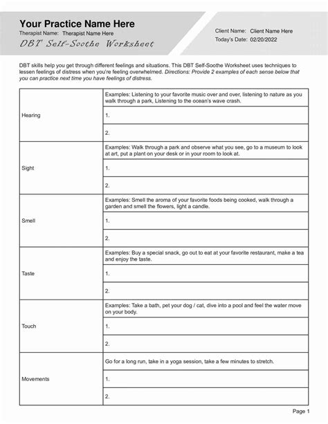 Distress Tolerance Skills Worksheets Distress Tolerance Dbt