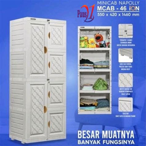 Jual MCAB 46 ION PUMA Lemari Plastik Mini Cabinet Shopee Indonesia