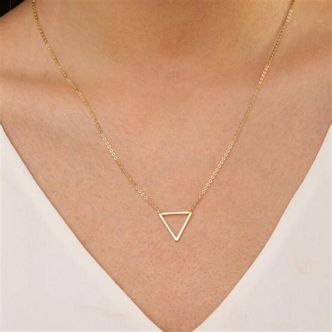 Triangles Necklace Etsy