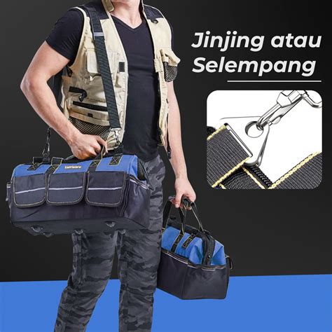 Taffware Tas Perkakas Beralas Plastik Tool Bag Waterproof Reflective