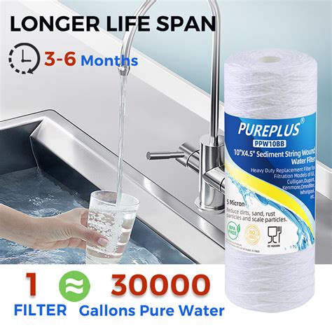 Micron String Wound Sediment Water Filter System For Whole House