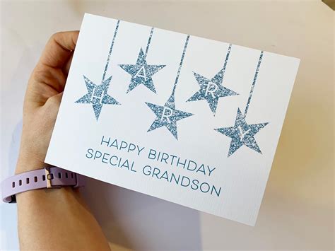 Birthday Card Grandson Grandson Birthday Card Special | Etsy