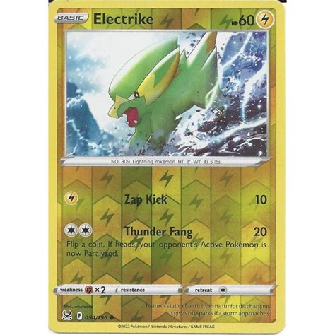 Pokemon Trading Card Game Electrike Reverse Holo Swsh Lost